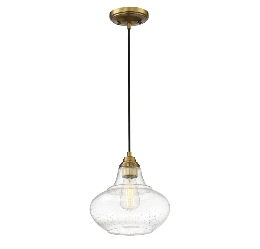 1-Light Mini Pendant in Natural Brass - Image 2