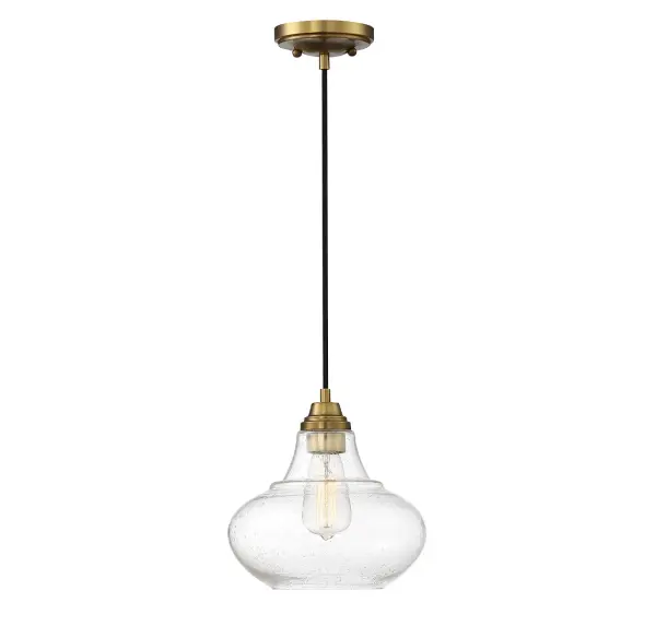 1-Light Mini Pendant in Natural Brass - Image 4