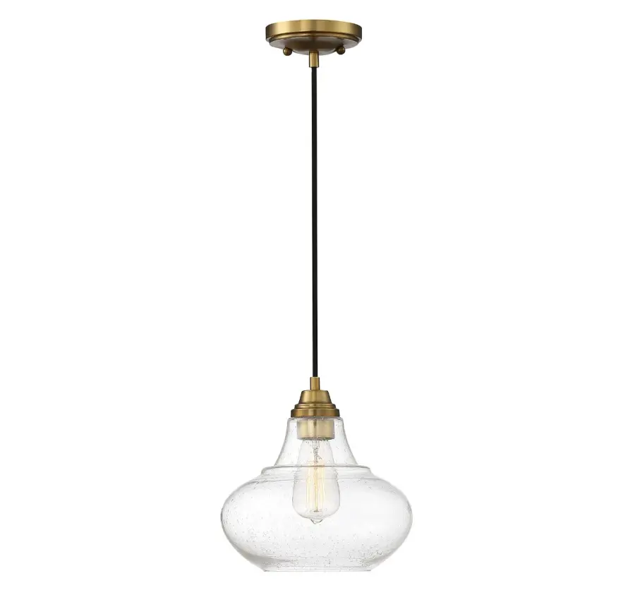 1-Light Mini Pendant in Natural Brass - Image 4