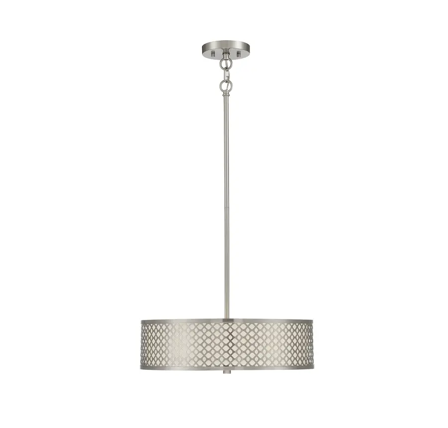 3-Light Pendant in Brushed Nickel - Image 1