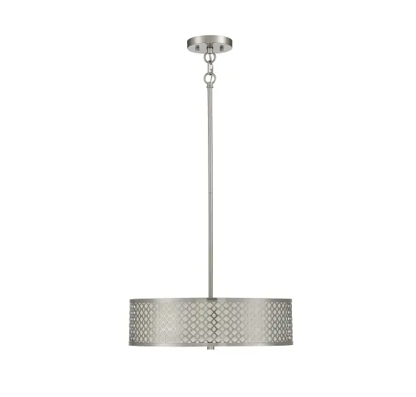 3-Light Pendant in Brushed Nickel - Image 2