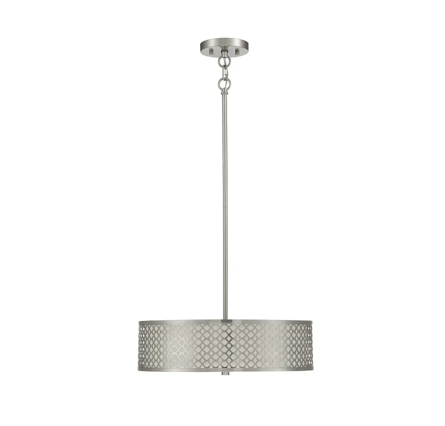 3-Light Pendant in Brushed Nickel - Image 2