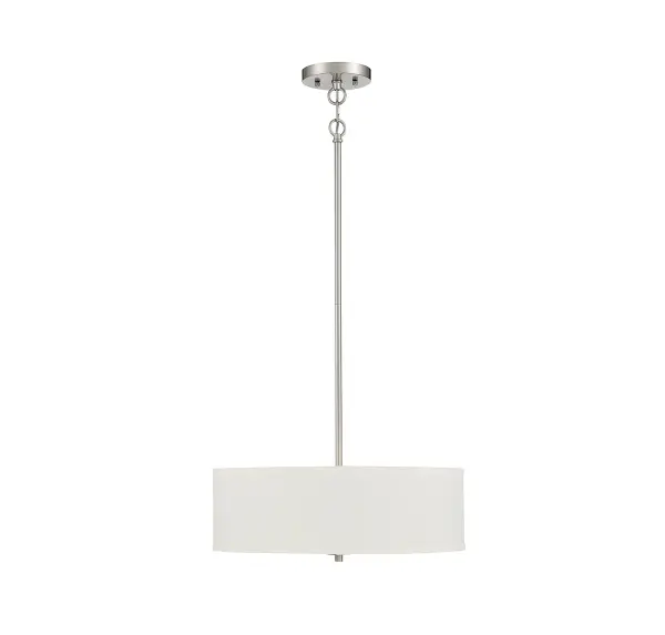 3-Light Pendant in Brushed Nickel - Image 2