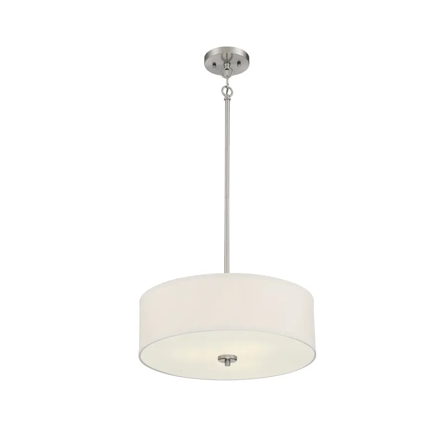 3-Light Pendant in Brushed Nickel - Image 4