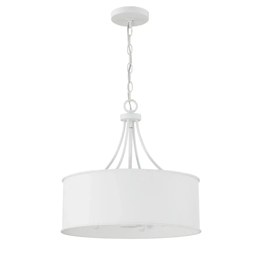 4-Light Pendant in Bisque White - Image 2