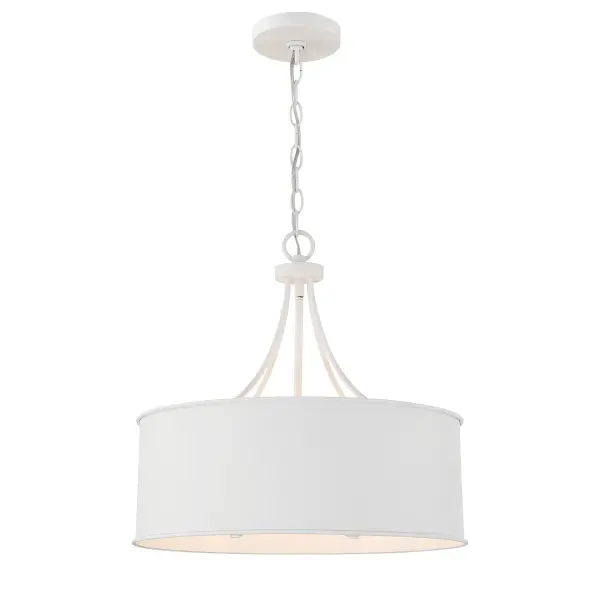 4-Light Pendant in Bisque White - Image 5