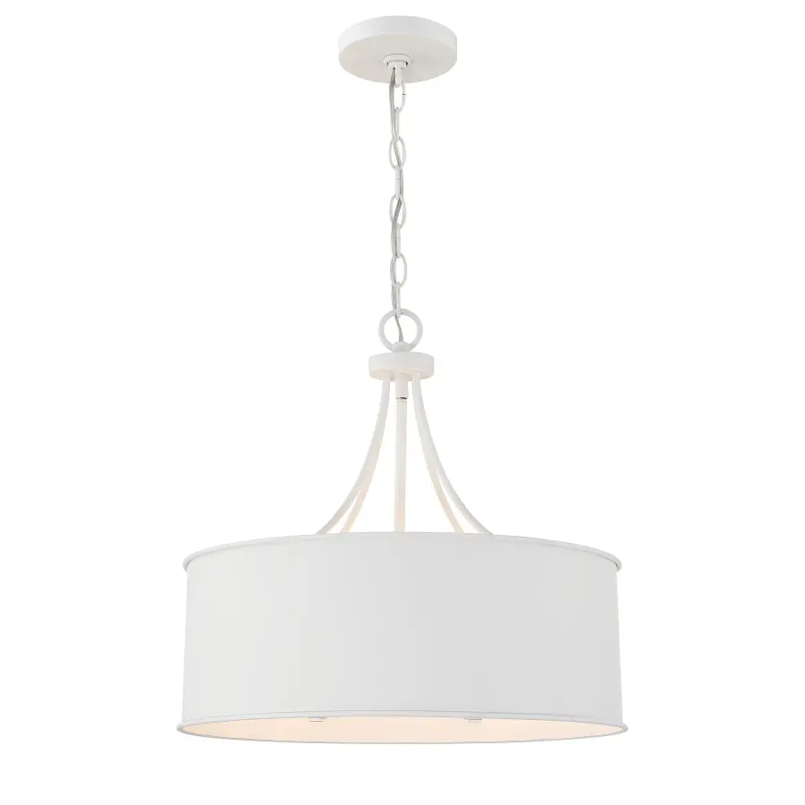 4-Light Pendant in Bisque White - Image 5