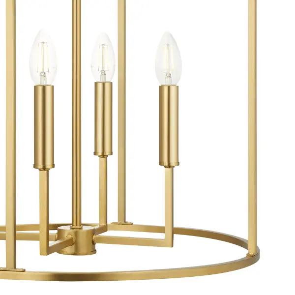4-Light Pendant in Natural Brass - Image 6