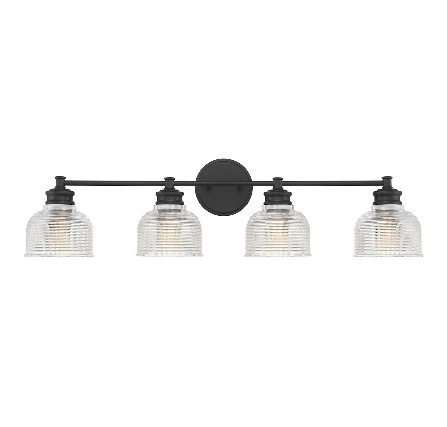 Mbath Four Light Bathroom Vanity Light in Matte Black