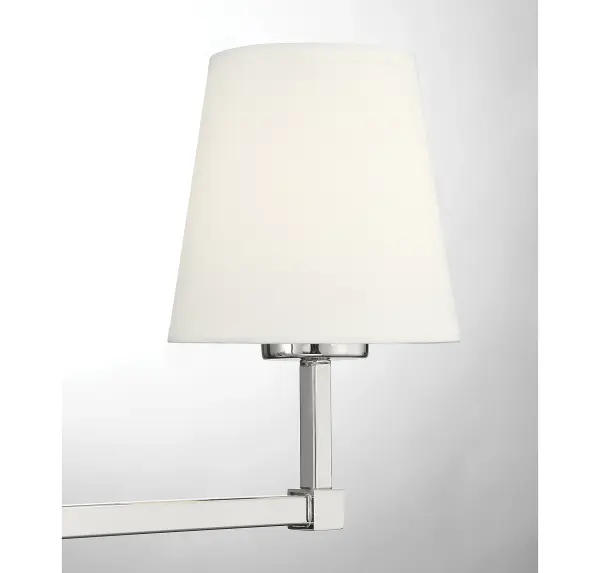 3-Light Bathroom Vanity Light in Polished Nickel - Image 6