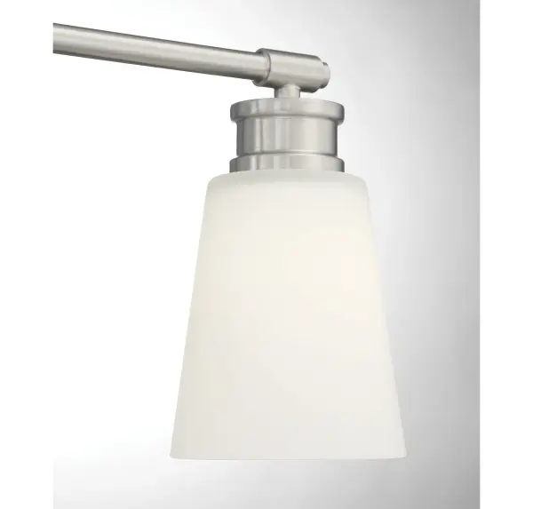 3-Light Bathroom Vanity Light in Brushed Nickel - Image 6