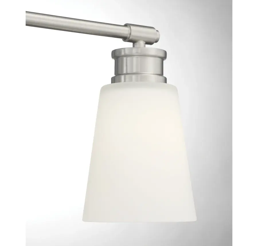 3-Light Bathroom Vanity Light in Brushed Nickel - Image 6