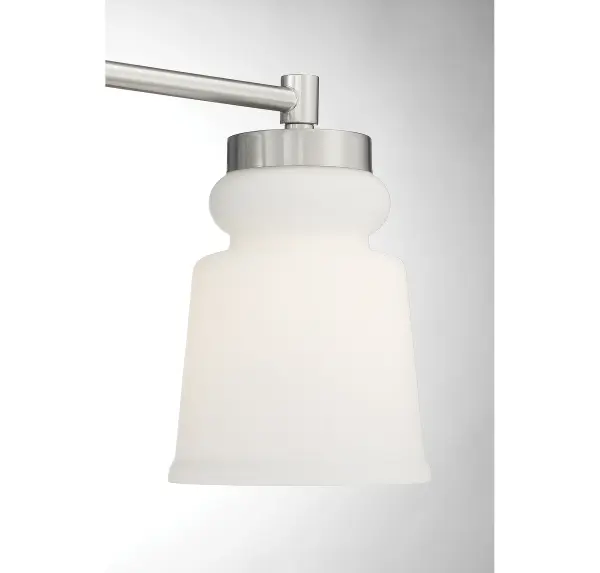 3-Light Bathroom Vanity Light in Brushed Nickel - Image 6
