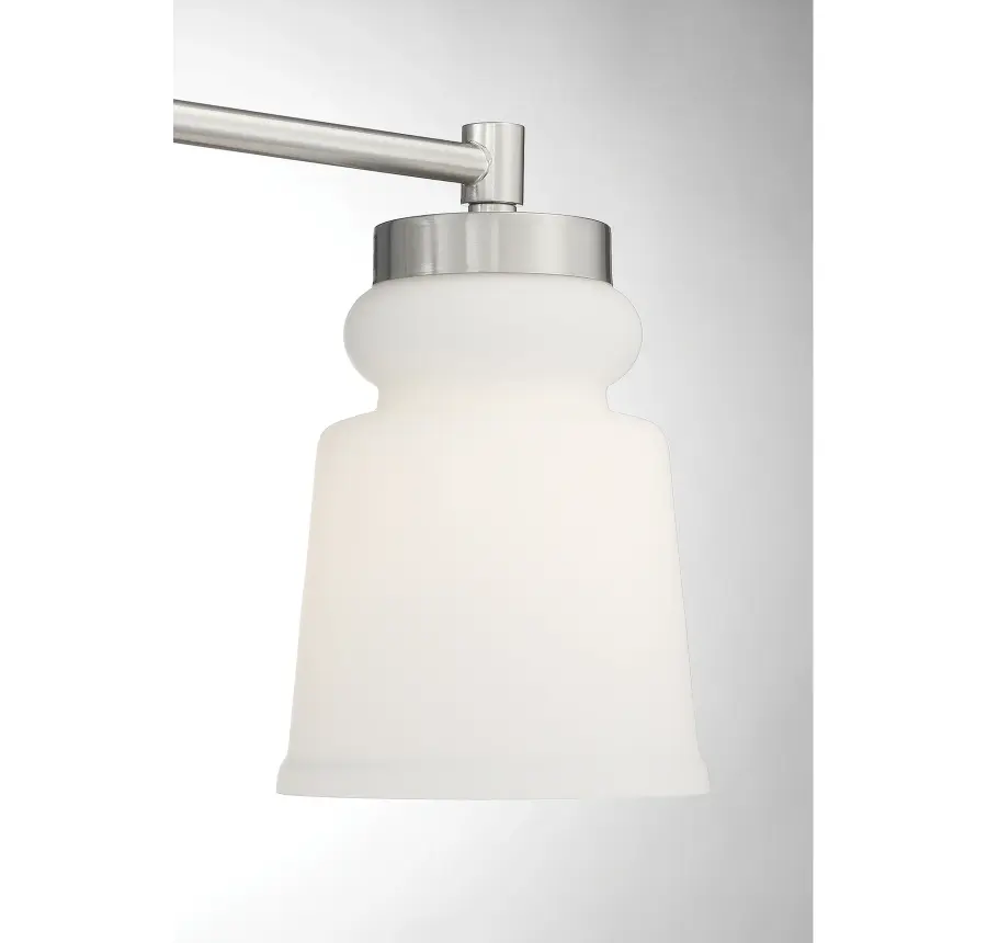 3-Light Bathroom Vanity Light in Brushed Nickel - Image 6