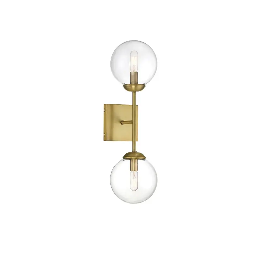 2-Light Wall Sconce in Natural Brass - Image 5