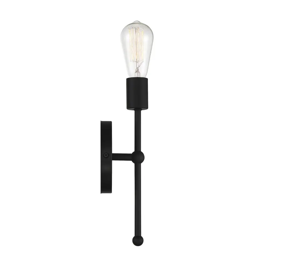 1-Light Wall Sconce in Matte Black - Image 5