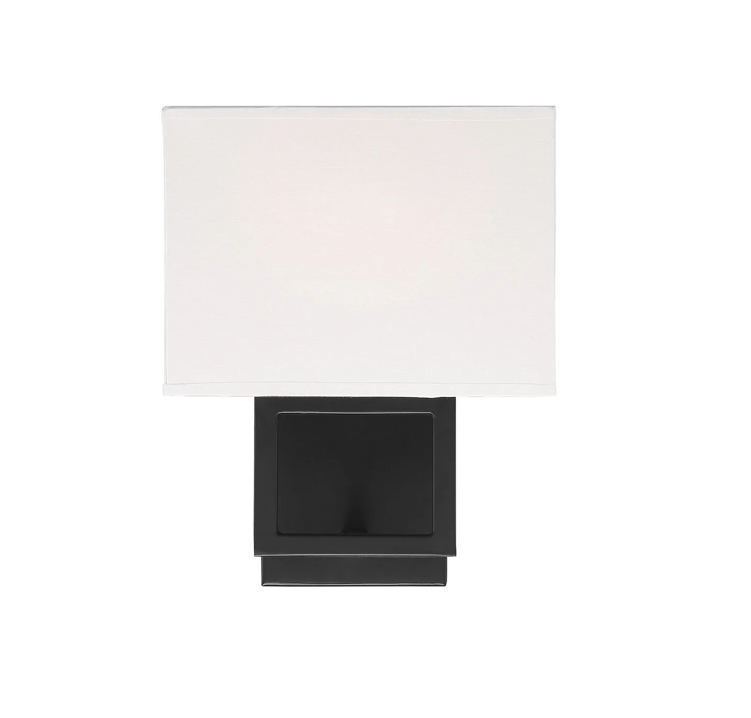 Mscon One Light Wall Sconce in Matte Black