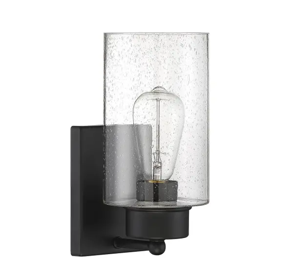 1-Light Wall Sconce in Matte Black - Image 2