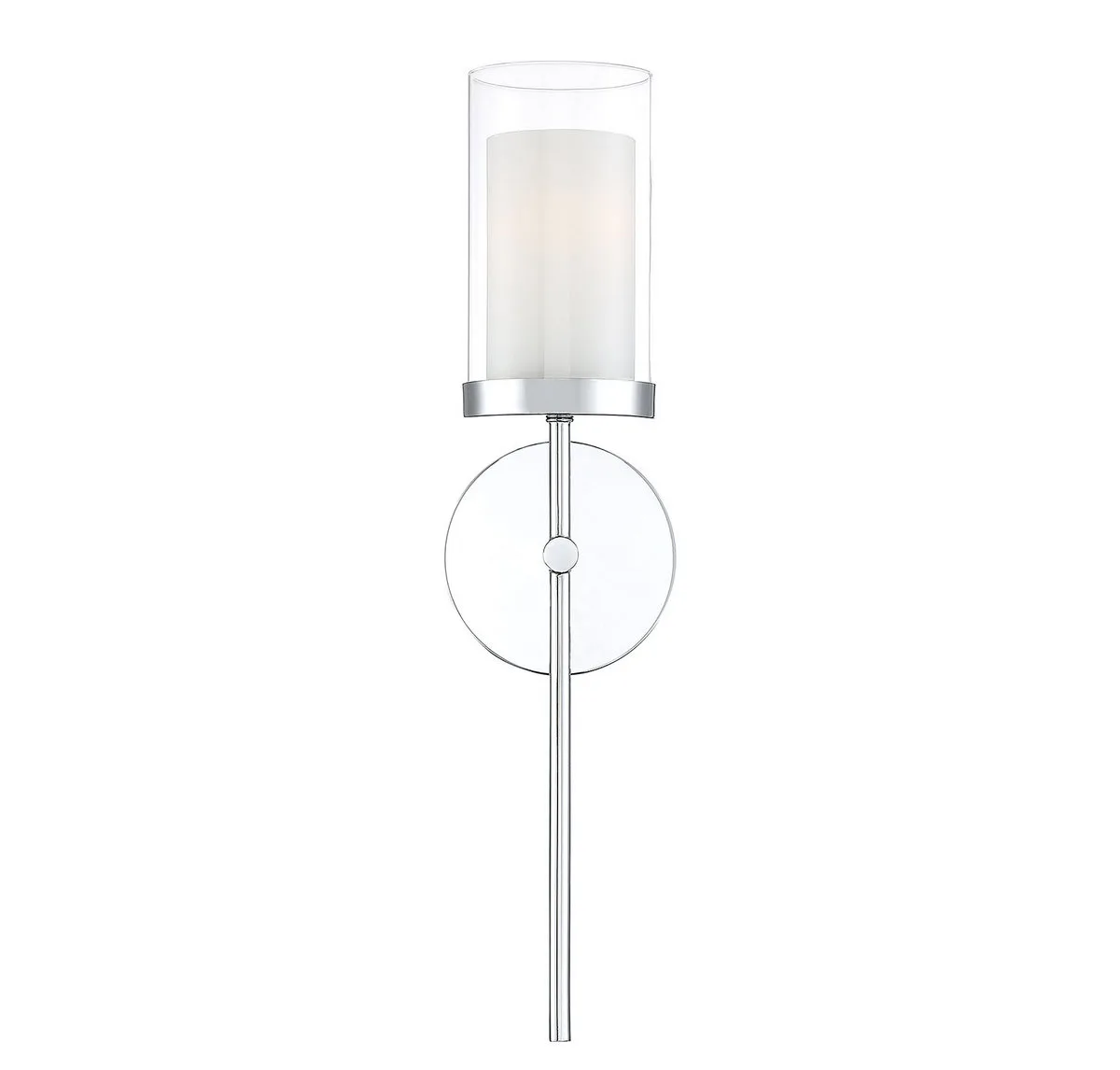 Mscon One Light Wall Sconce in Chrome