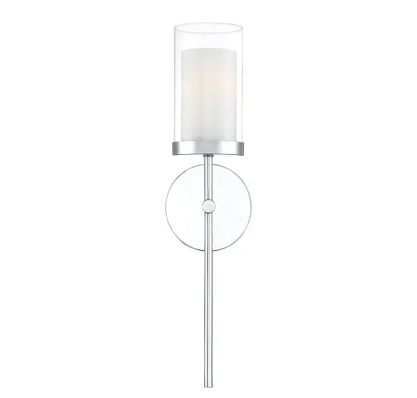 1-Light Wall Sconce in Chrome - Image 1