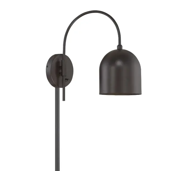 1-Light Adjustable Wall Sconce in Oil Rubbed Bronze - Image 4