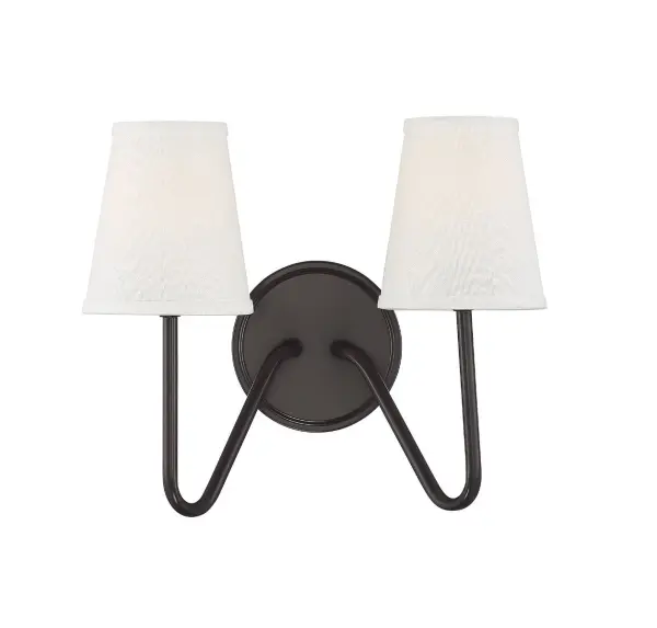 2-Light Wall Sconce in Oil Rubbed Bronze - Image 1