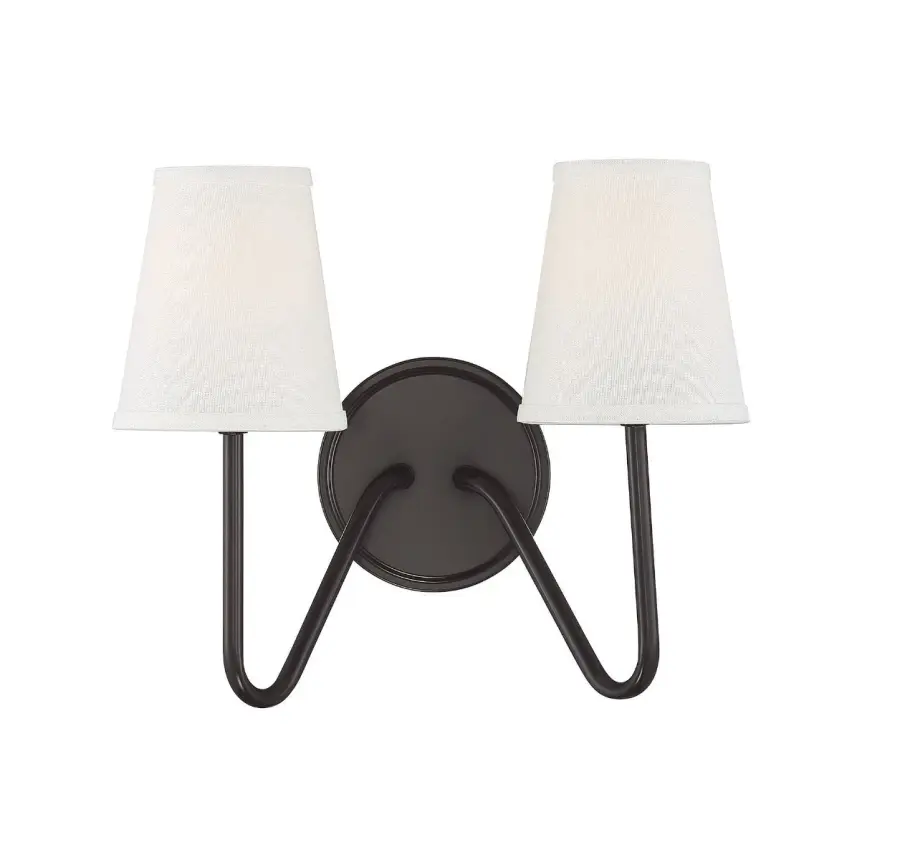 2-Light Wall Sconce in Oil Rubbed Bronze - Image 1