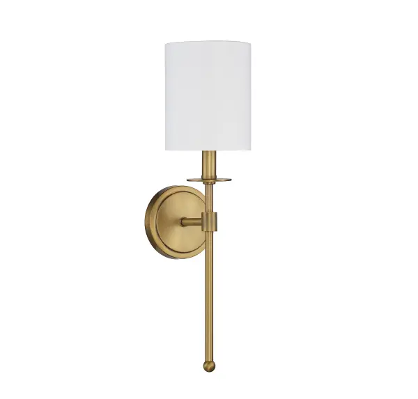 1-Light Wall Sconce in Natural Brass - Image 2