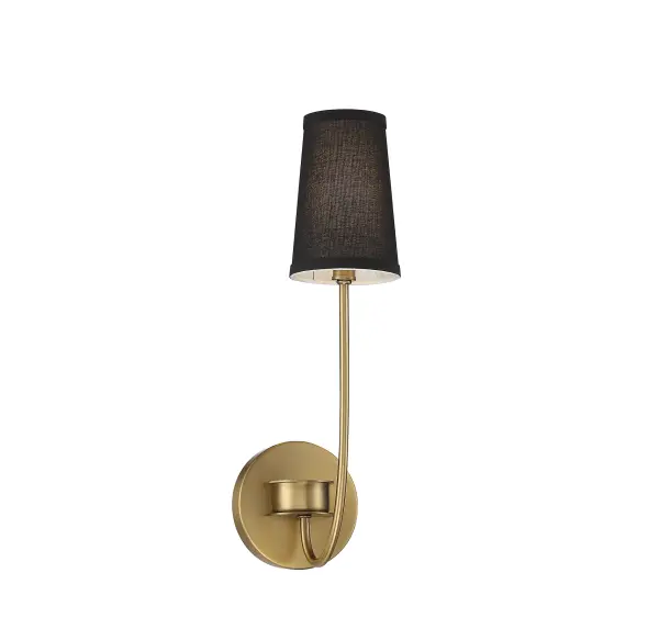 1-Light Wall Sconce in Natural Brass - Image 1