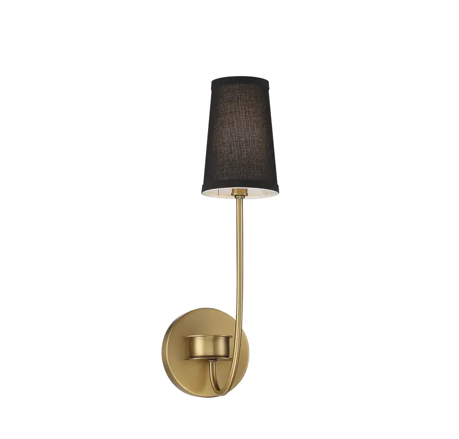 1-Light Wall Sconce in Natural Brass - Image 1