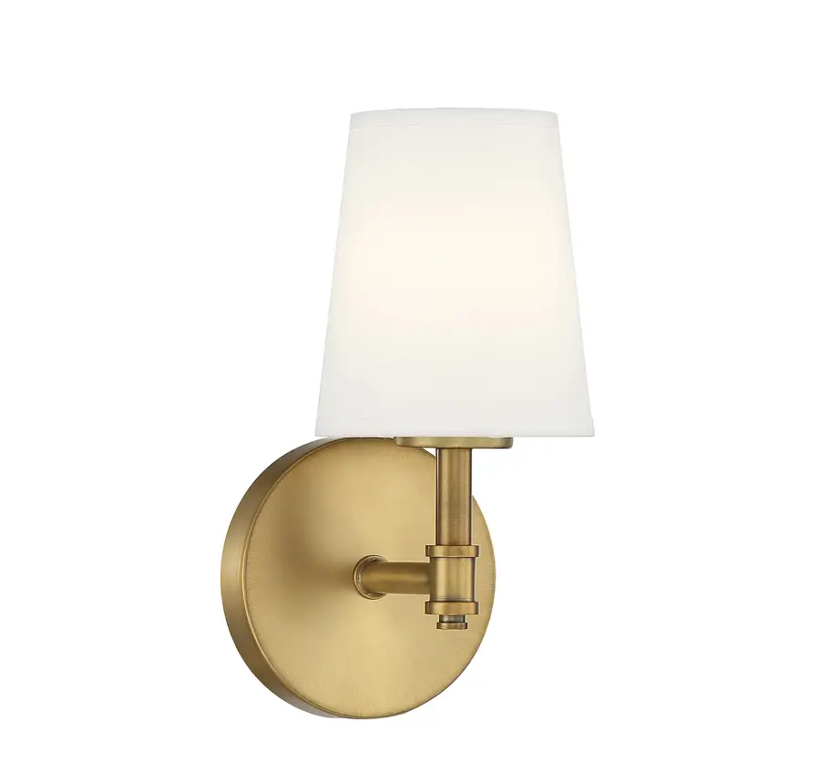 1-Light Wall Sconce in Natural Brass - Image 1