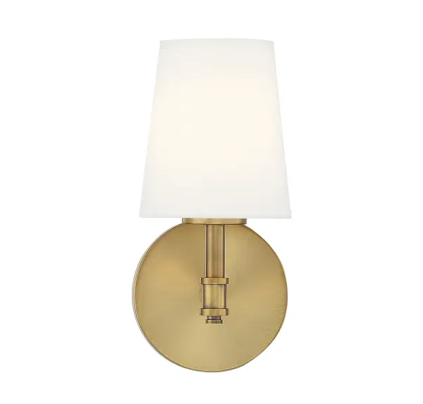 1-Light Wall Sconce in Natural Brass - Image 3