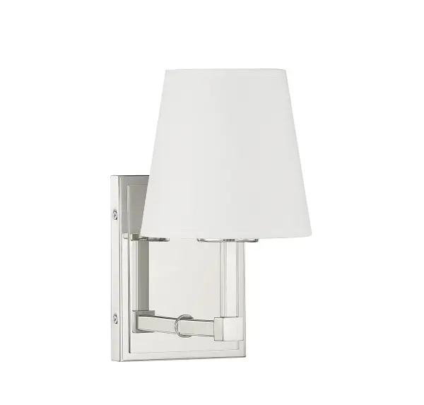 1-Light Wall Sconce in Polished Nickel - Image 2