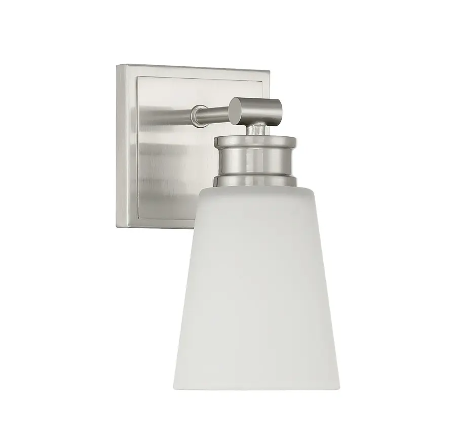 1-Light Wall Sconce in Brushed Nickel - Image 2