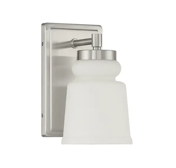 1-Light Wall Sconce in Brushed Nickel - Image 2