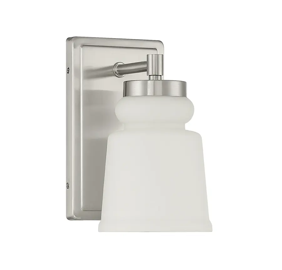 1-Light Wall Sconce in Brushed Nickel - Image 2