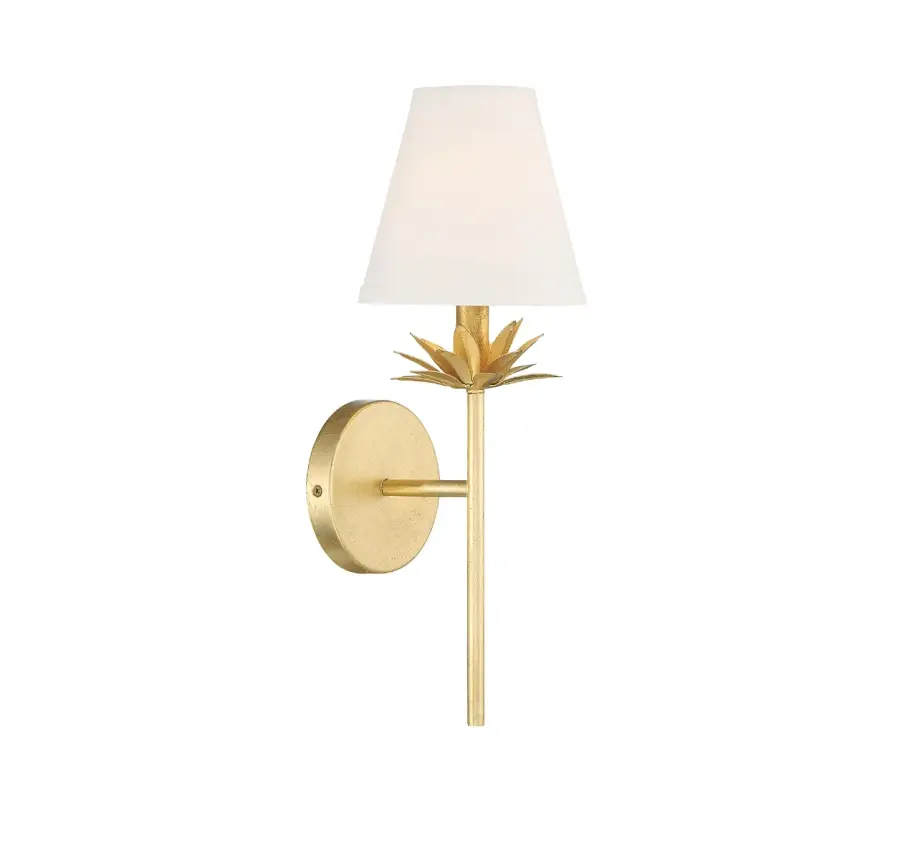 1-Light Wall Sconce in True Gold - Image 1