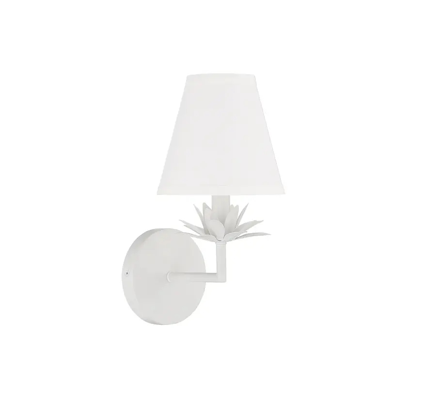 1-Light Wall Sconce in White - Image 2