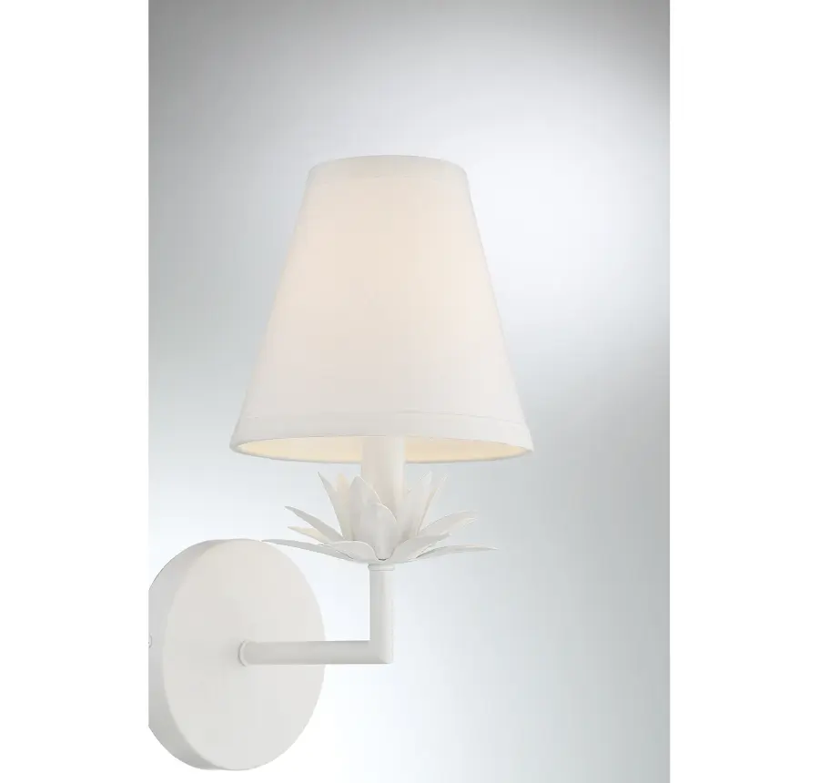 1-Light Wall Sconce in White - Image 6