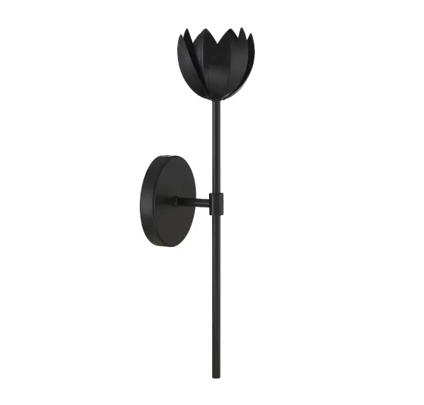 1-Light LED Wall Sconce in Matte Black - Image 2