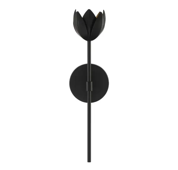 1-Light LED Wall Sconce in Matte Black - Image 3