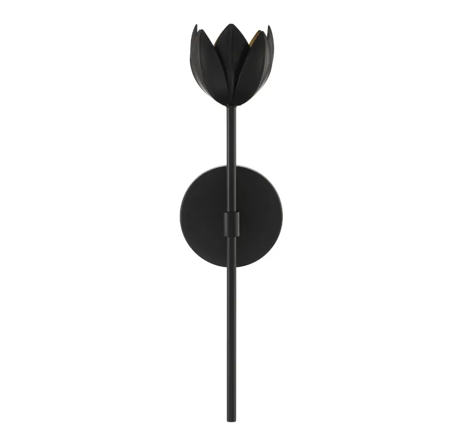 1-Light LED Wall Sconce in Matte Black - Image 3