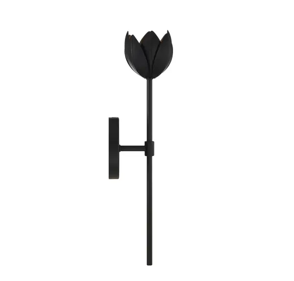 1-Light LED Wall Sconce in Matte Black - Image 5