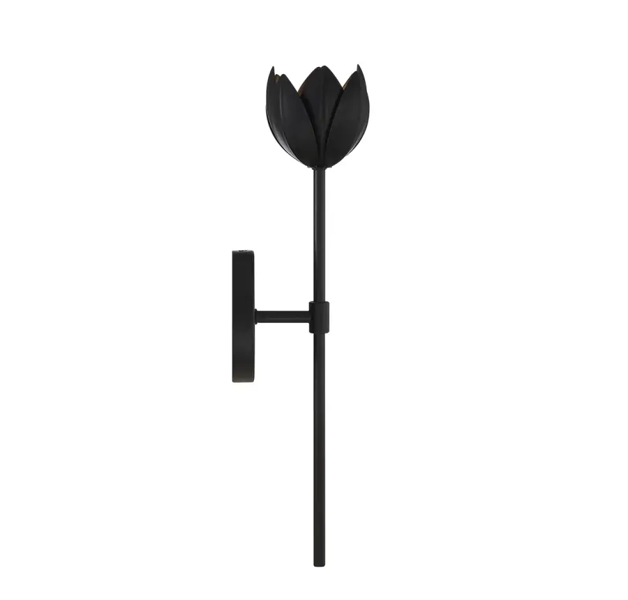 1-Light LED Wall Sconce in Matte Black - Image 5
