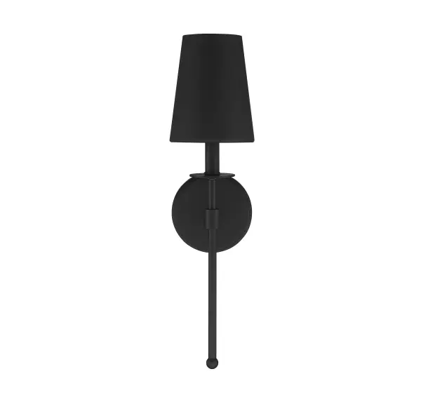 1-Light Wall Sconce in Matte Black - Image 3