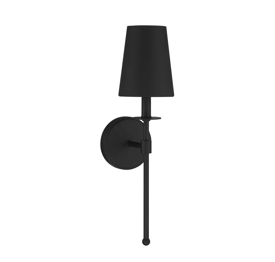 1-Light Wall Sconce in Matte Black - Image 4
