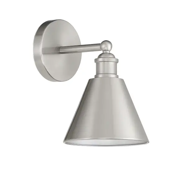 1-Light Wall Sconce in Brushed Nickel - Image 2
