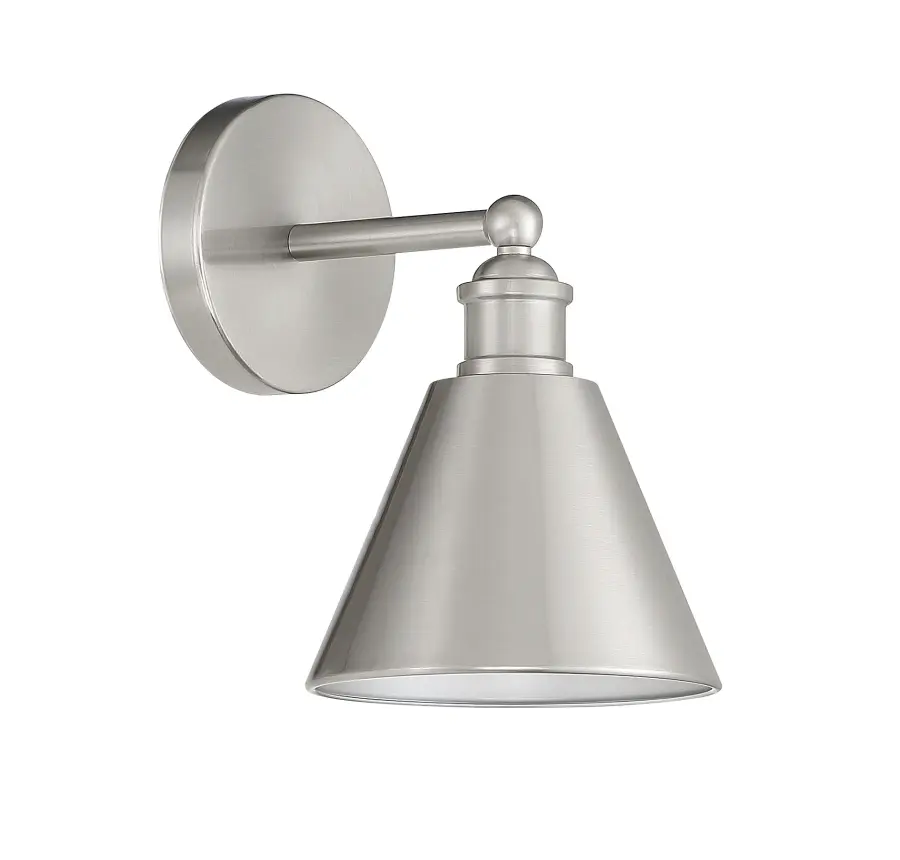1-Light Wall Sconce in Brushed Nickel - Image 2