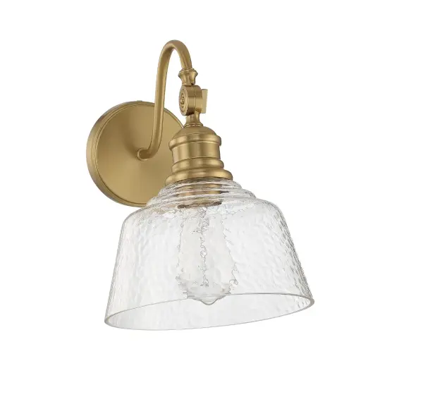1-Light Wall Sconce in Natural Brass - Image 2