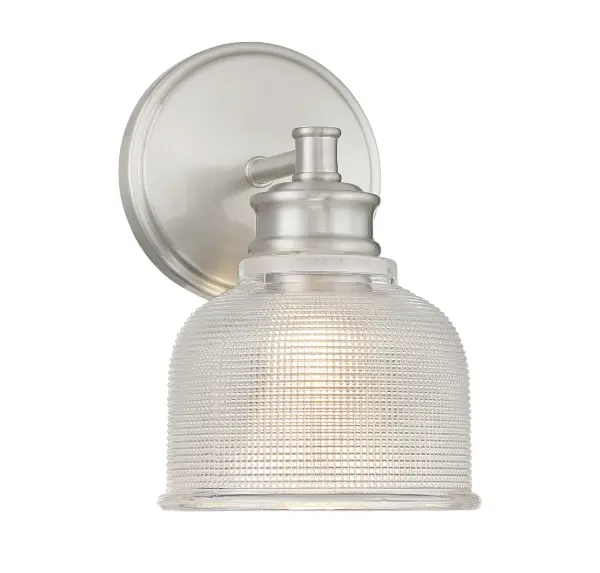 1-Light Wall Sconce in Brushed Nickel - Image 1